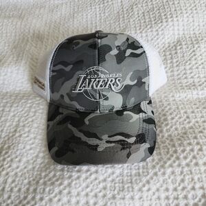 Lakers Camo Snapback Hat